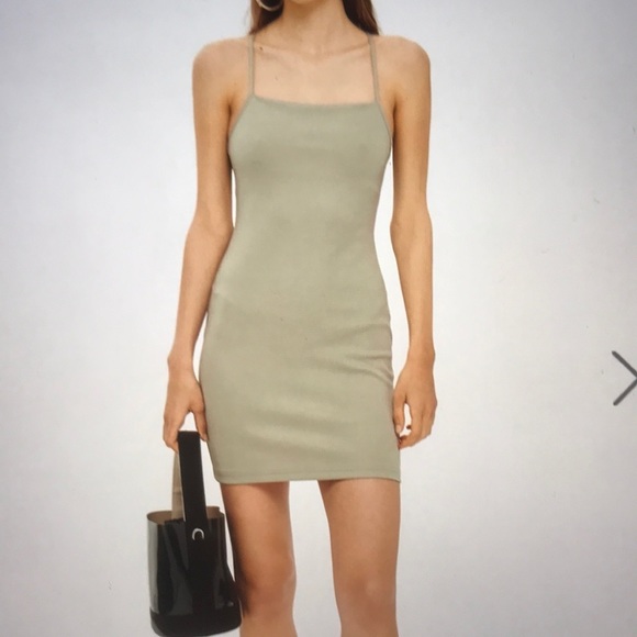 Topshop Dresses & Skirts - TopShop Grey Cotton Sheath / Scuba Dress NWT